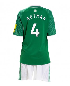 Günstige Newcastle United Sven Botman #4 Auswärts Trikotsatzt Kinder 2025-26 Kurzarm (+ Kurze Hosen)